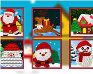 Christmas pop it jigsaw Tlaps karcsonyi HTML5 jtk