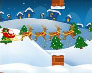 Santa chimney challenge Tlaps karcsonyi online